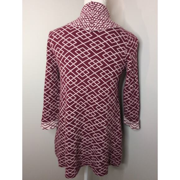 Anthropologie Moth Galena geometric alpaca cowl neck cozy sweater - Picture 3 of 8